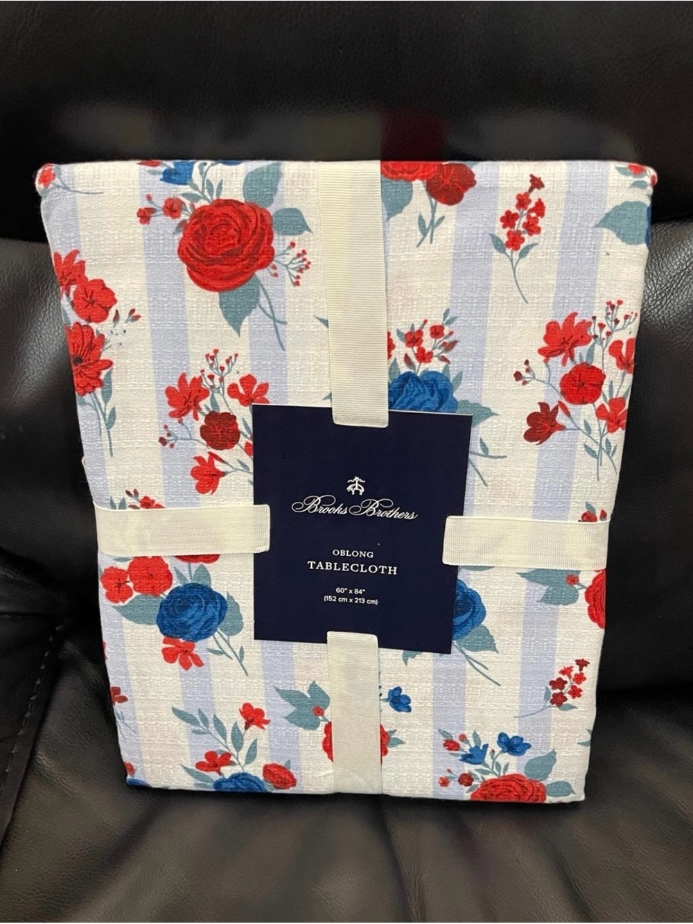 Patriotic Brooks Brothers Oblong Tablecloth 60” x 84”